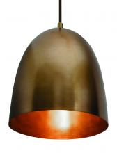  BKNP10QB - Brooklyn - Pendant - 9.5'' - Antique Brass Finish