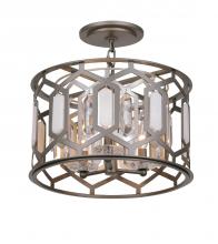  3585-795 - Hexly - 3 Lights Semi Flush and Pendant