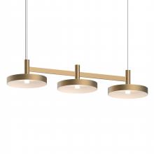  1783.14-PAN - 3-Light Linear Pendant w/Pan Shades