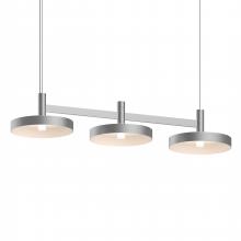  1783.16-PAN - 3-Light Linear Pendant w/Pan Shades