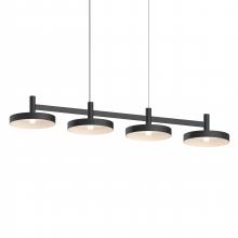  1784.25-PAN - 4-Light Linear Pendant w/Pan Shades