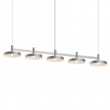  1785.16-PAN - 5-Light Linear Pendant w/Pan Shades