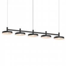  1785.25-PAN - 5-Light Linear Pendant w/Pan Shades