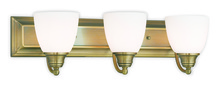  10503-01 - 3 Light Antique Brass Bath Light