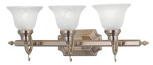  1283-01 - 3 Light Antique Brass Bath Light