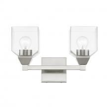  16772-91 - 2 Light Brushed Nickel Vanity Sconce