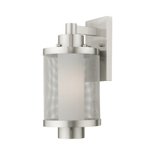  20682-91 - 1 Lt Brushed Nickel Wall Lantern