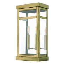  20704-01 - 2 Lt AB Outdoor Wall Lantern