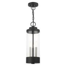 Livex Lighting 20727-14 - 3 Lt Textured Black Outdoor Pendant Lantern