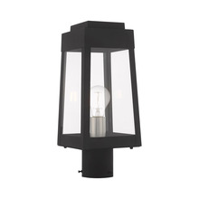  20853-04 - 1 Lt Black Outdoor Post Top Lantern