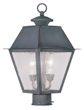  2166-61 - 2 Light Charcoal Outdoor Post Lantern
