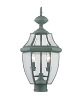  2254-06 - 2 Light Verdigris Outdoor Post Lantern