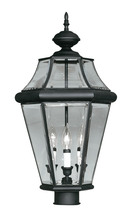  2364-04 - 3 Light Black Outdoor Post Lantern