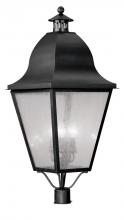  2554-04 - 4 Light Black Outdoor Post Lantern