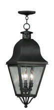  2557-04 - 3 Light Black Outdoor Chain Lantern