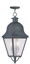  2557-61 - 3 Light Charcoal Outdoor Chain Lantern