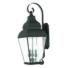  2593-04 - 3 Light Black Outdoor Wall Lantern