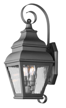  2602-04 - 2 Light Black Outdoor Wall Lantern