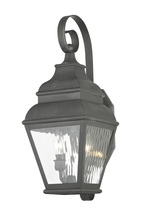  2602-61 - 2 Light Charcoal Outdoor Wall Lantern