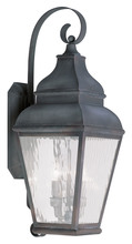  2605-61 - 3 Light Charcoal Outdoor Wall Lantern