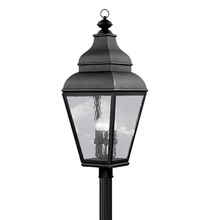  2608-04 - 4 Light Black Outdoor Post Lantern