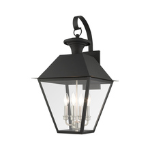  27222-04 - 4 Lt Black Outdoor Wall Lantern