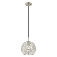  40440-91 - 1 Lt Brushed Nickel Mini Pendant