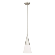  40686-91 - 1 Lt Brushed Nickel Mini Pendant