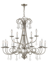  40879-91 - 15 Lt BN Foyer Chandelier