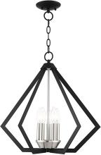  40925-04 - 5 Lt Black Chandelier