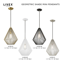  41325-04 - 1 Lt Black Mini Pendant