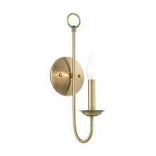  42681-01 - 1 Lt Antique Brass Wall Sconce