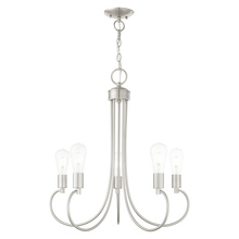  42925-91 - 5 Lt Brushed Nickel Chandelier