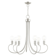  42927-91 - 7 Lt Brushed Nickel Chandelier