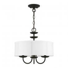  42983-04 - 3 Light Black Pendant Chandelier