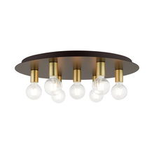  45876-07 - 7 Lt Bronze Flush Mount