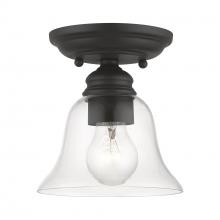  46481-04 - 1 Light Black Small Semi-Flush