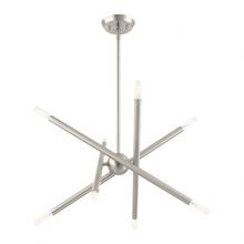  46774-91 - 8 Lt Brushed Nickel Chandelier