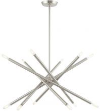  46776-91 - 12 Lt Brushed Nickel Chandelier