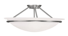  4825-91 - 3 Light Brushed Nickel Ceiling Mount