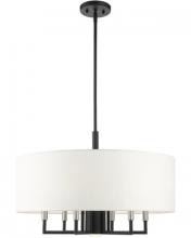  49376-04 - 7 Lt Black Pendant Chandelier