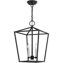 Livex Lighting 49433-04 - 3 Lt Black Convertible Lantern