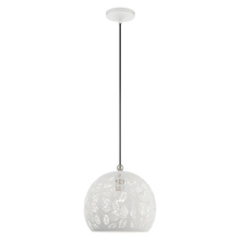  49542-03 - 1 Lt White Pendant