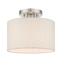  49808-91 - 1 Lt Brushed Nickel Semi Flush