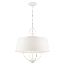  49844-03 - 4 Lt White Pendant Chandelier