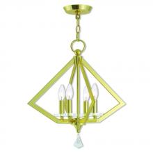  50664-02 - 4 Lt PB Mini Chandelier