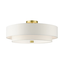  52140-12 - 5 Lt Satin Brass Semi Flush