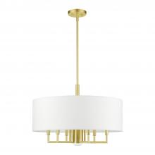  49376-12 - 7 Lt Satin Brass Pendant Chandelier