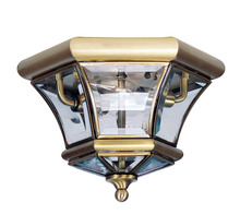  7052-01 - 2 Light Antique Brass Ceiling Mount