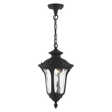  7854-14 - 1 Lt Textured Black Outdoor Pendant Lantern